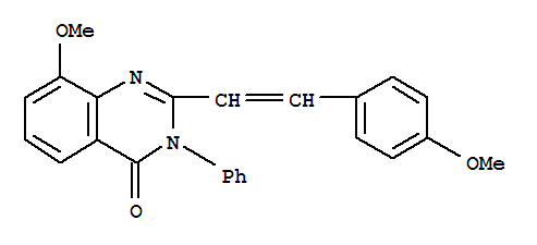 4(3H)-QUINAZOLINONE,8-METHOXY-2-(P-METHOXYSTYRYL)-3-PHENYL-