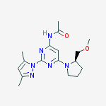 Acetamide, N-[2-(3,5-dimethyl-1H-pyrazol-1-yl)-6-[(2R)-2-(methoxymethyl)-1-pyrrolidinyl]-4-pyrimidinyl]-