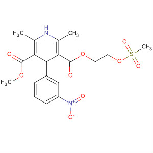 3,5-Pyridinedicarboxylic acid,1,4-dihydro-2,6-dimethyl-4-(3-nitrophenyl)-, methyl2-[(methylsulfonyl)oxy]ethyl ester