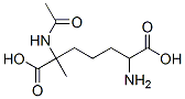 Heptanedioic  acid,  2-(acetylamino)-6-amino-2-methyl-