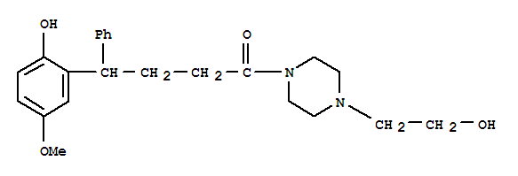 1-Butanone,1-[4-(2-hydroxyethyl)-1-piperazinyl]-4-(2-hydroxy-5-methoxyphenyl)-4-phenyl-