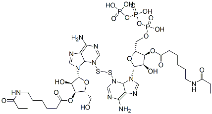 3,3-dithiobis(3-O-6-(propionylamino)hexanoyl)adenosine 5-triphosphate