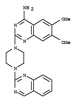 6,7-dimethoxy-2-(4-quinazolin-2-ylpiperazin-1-yl)quinazolin-4-amine