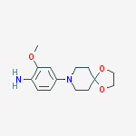 4-(1,4-dioxa-8-azaspiro[4.5]decan-8-yl)-2-methoxyaniline