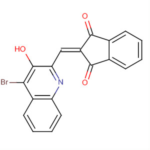 1H-Indene-1,3(2H)-dione,2-[(4-bromo-3-hydroxy-2-quinolinyl)methylene]-