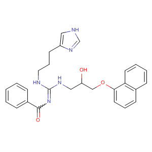 Benzamide,N-[[[2-hydroxy-3-(1-naphthalenyloxy)propyl]amino][[3-(1H-imidazol-4-yl)propyl]amino]methylene]-