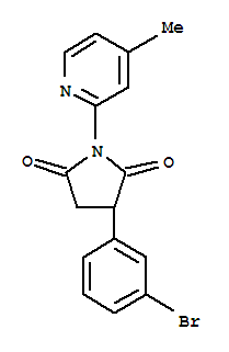 3-(3-bromophenyl)-1-(4-methylpyridin-2-yl)pyrrolidine-2,5-dione