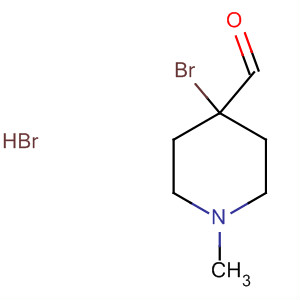 4-Piperidinecarboxaldehyde, 4-bromo-1-methyl-, hydrobromide