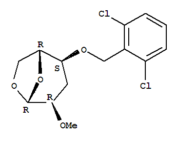 .beta.-D-ribo-Hexopyranose, 1,6-anhydro-3-deoxy-4-O-(2,6-dichlorophenyl)methyl-2-O-methyl-