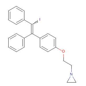 Aziridine, 1-[2-[4-(2-iodo-1,2-diphenylethenyl)phenoxy]ethyl]-