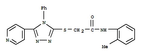 N-(2-methylphenyl)-2-{[4-phenyl-5-(pyridin-4-yl)-4H-1,2,4-triazol-3-yl]sulfanyl}acetamide