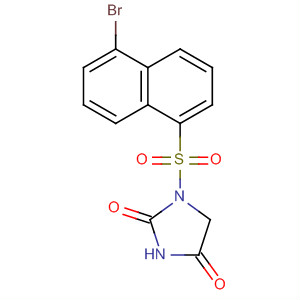 2,4-Imidazolidinedione, 1-[(5-bromo-1-naphthalenyl)sulfonyl]-