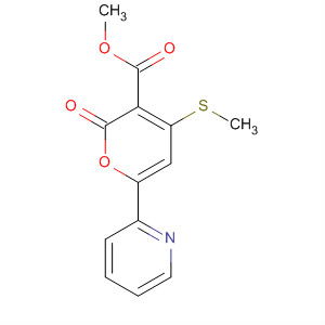 2H-Pyran-3-carboxylic acid, 4-(methylthio)-2-oxo-6-(2-pyridinyl)-, methylester