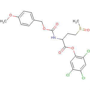 Butanoic acid,2-[[[(4-methoxyphenyl)methoxy]carbonyl]amino]-4-(methylsulfinyl)-,2,4,5-trichlorophenyl ester, (2S)-