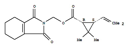 Cyclopropanecarboxylicacid, 2,2-dimethyl-3-(2-methyl-1-propen-1-yl)-,(1,3,4,5,6,7-hexahydro-1,3-dioxo-2H-isoindol-2-yl)methyl ester, (1R,3S)-rel-