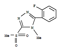 4H-1,2,4-triazole, 3-(2-fluorophenyl)-4-methyl-5-(methylsulfonyl)-