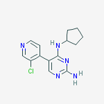 5-(3-chloropyridin-4-yl)-N4-cyclopentylpyrimidine-2,4-diamine