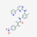 (e)-n-[4-methyl-3-[(4-pyridin-3-ylpyrimidin-2-yl)amino]phenyl]-3-(4-nitrophenyl)prop-2-enamide
