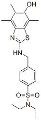 Benzenesulfonamide,  N,N-diethyl-4-[[(6-hydroxy-4,5,7-trimethyl-2-benzothiazolyl)amino]methyl]-