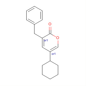 2H-Pyran-2-one, tetrahydro-5-phenyl-3-(phenylmethyl)-, (3R,5R)-rel-