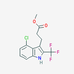 Methyl 3-[4-chloro-2-(trifluoromethyl)-1h-indol-3-yl]propanoate