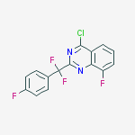 4-chloro-2-[difluoro-(4-fluorophenyl)methyl]-8-fluoroquinazoline