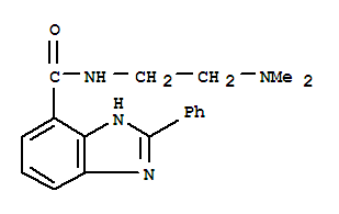 1H-benzimidazole-4-carboxamide, N-[2-(dimethylamino)ethyl]-2-phenyl-