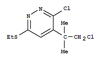 3-chloro-4-(1-chloro-2-methylpropan-2-yl)-6-(ethylsulfanyl)pyridazine
