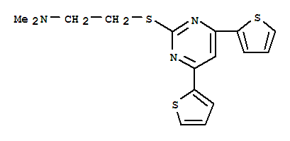 2-[[2-(Dimethylamino)ethyl]thio]-4,6-di(thien-2-yl)pyrimidine