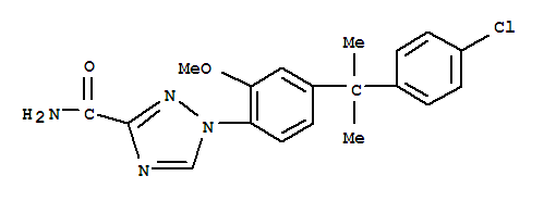 1-{4-[2-(4-chlorophenyl)propan-2-yl]-2-methoxyphenyl}-1H-1,2,4-triazole-3-carboxamide