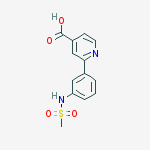 2-[3-(methanesulfonamido)phenyl]pyridine-4-carboxylic Acid