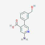 2-amino-5-[3-(hydroxymethyl)phenyl]pyridine-4-carboxylic Acid