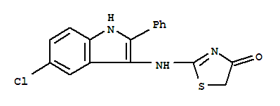 2-[(5-chloro-2-phenyl-1H-indol-3-yl)amino]-1,3-thiazol-4(5H)-one