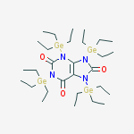 1H-Purine-2,6,8(3H)-trione, 7,9-dihydro-1,3,7,9-tetrakis(triethylgermyl)-