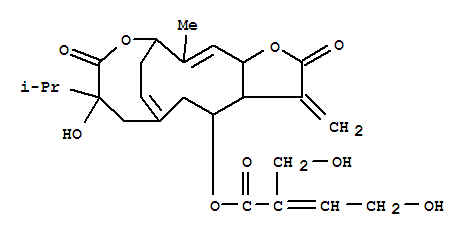 2-Butenoicacid, 4-hydroxy-2-(hydroxymethyl)-,3,3a,4,5,8,9,11,13a-octahydro-8-hydroxy-12-methyl-3-methylene-8-(1-methylethyl)-2,9-dioxo-7H-11,6-ethanylylidene-2H-furo[2,3-e]oxacyclododecin-4-ylester, [3aR-[3aR*,4R*(E),8R*,11S*,12Z,13aR*]]-