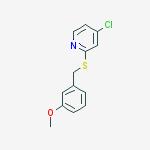 4-Chloro-2-((3-methoxybenzyl)thio)pyridine