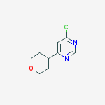 4-chloro-6-(tetrahydro-2H-pyran-4-yl)pyrimidine
