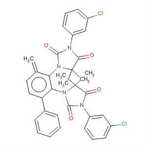 2,4-Imidazolidinedione,1,1'-(methylenedi-4,1-phenylene)bis[3-(3-chlorophenyl)-5,5-dimethyl-