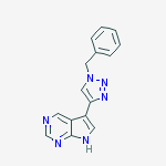 5-(1-benzyl-1H-1,2,3-triazol-4-yl)-7H-pyrrolo[2,3-d]pyrimidine