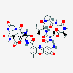Actinocinedioyl[cyclo(L-Thr*-D-aIle-N-methyl Gly-N-methyl Gly-N-methyl-L-Val-)]cyclo(L-Thr*-D-aIle-L-Pro-N-methyl Gly-N-methyl-L-Val-)