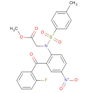 Glycine,N-[2-(2-fluorobenzoyl)-4-nitrophenyl]-N-[(4-methylphenyl)sulfonyl]-,methyl ester