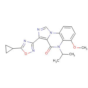 Imidazo[1,5-a]quinoxalin-4(5H)-one,3-(5-cyclopropyl-1,2,4-oxadiazol-3-yl)-6-methoxy-5-(1-methylethyl)-