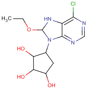 1,2,3-Cyclopentanetriol,4-(6-chloro-8-ethoxy-7,8-dihydro-9H-purin-9-yl)-
