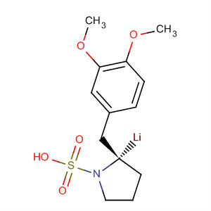 1-Pyrrolidinesulfonic acid, 2-[(3,4-dimethoxyphenyl)methyl]-, lithium salt,(R)-