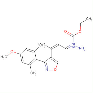 Hydrazinecarboxylic acid,[3-[3-(4-methoxy-2,6-dimethylphenyl)-4-isoxazolyl]-2-butenylidene]-,ethyl ester, (E,Z)-
