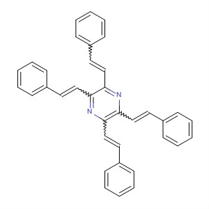 Pyrazine, tetrakis(2-phenylethenyl)-