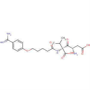 L-Valine,N-[5-[4-(aminoiminomethyl)phenoxy]-1-oxopentyl]-L-a-aspartyl-