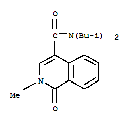 2-methyl-N,N-bis(2-methylpropyl)-1-oxo-1,2-dihydroisoquinoline-4-carboxamide