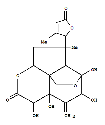 3,9-Ethano-1H,3H,7H-furo[3',4':2,3]cyclopenta[1,2-b]pyran-7-one,4-(2,5-dihydro-3-methyl-5-oxo-2-furanyl)hexahydro-3,8,9,11-tetrahydroxy-4-methyl-10-methylene-,[3R-[3a,3ab,4b(S*),5aa,8a,9a,9aR*,11R*]]-