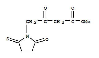 1-Pyrrolidinebutanoic  acid,  -bta-,2-dioxo-5-thioxo-,  methyl  ester